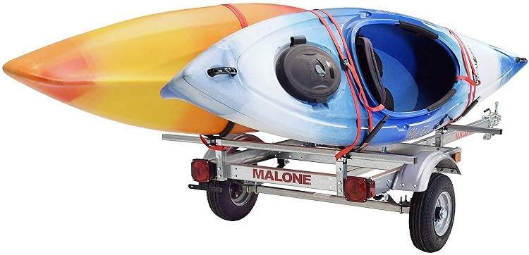 Malone EcoLight 2 Boat J-Rack Kayak Trailer Package