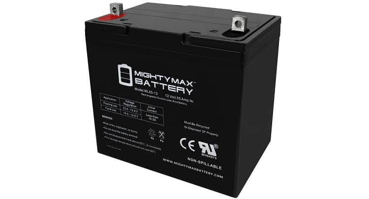 Mighty Max 55Ah 12V Deep Cycle Battery